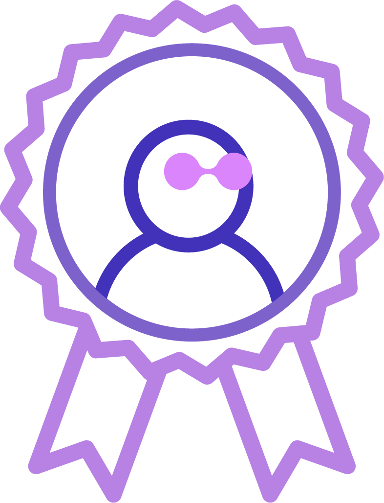 A stylized badge featuring a re:you icon—playful and proud. Because transformation isn’t about perfection, it’s about honoring the effort it takes to keep showing up.